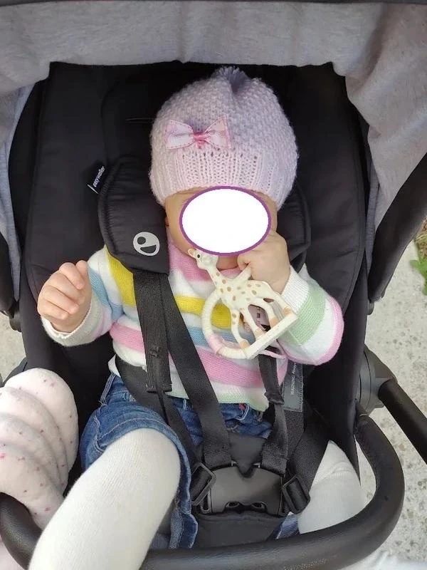 Gorro bebé rosa